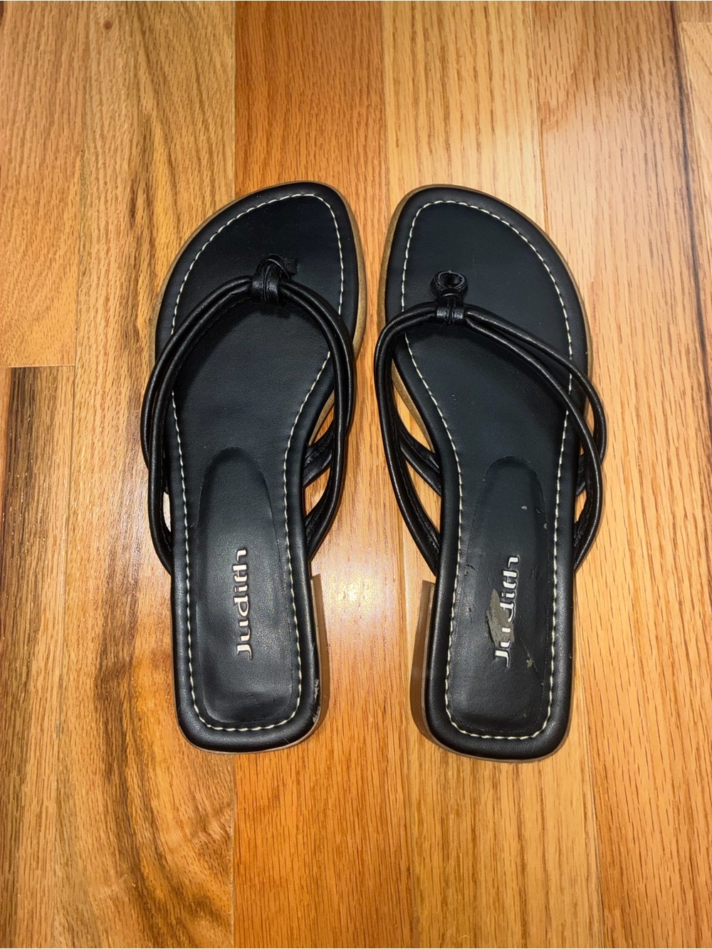 Black Open-Toe Strappy Sandals